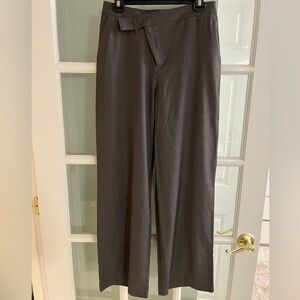 NWOT LE LIS Gray Wide-Leg Trousers, High-Waisted